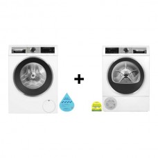 (BUNDLE) BOSCH WGG25400SG front load Washing machine(10KG)(Water Efficiency Class 4) + Bosch WQG24570SG Heat Pump Tumble Dryer (9kg)(Energy Efficiency 5 Ticks)